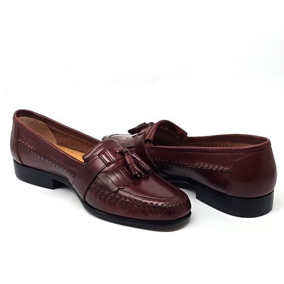 DAVID TAYLOR O\'Hare Kiltie Tassel Leather Brown Loafers Shoes Men’s Size 11 M main image 5